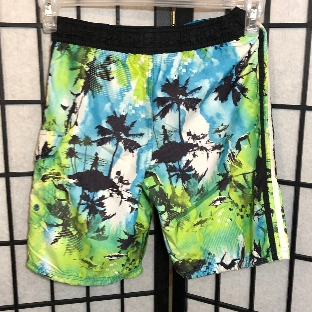 OP Drawstring Swim Trunks Size 8 - Picture 2 of 4